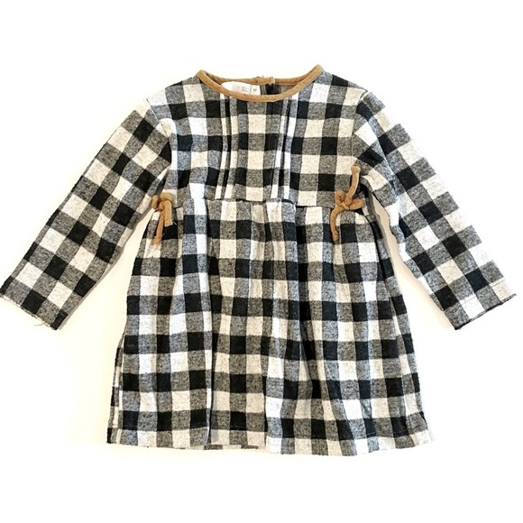Zara Other - Zara 12-18M long sleeve plaid dress